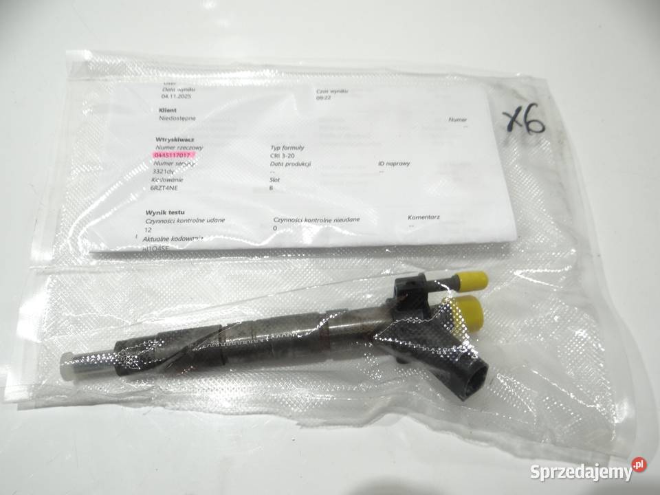 WTRYSKIWACZ BMW F10 N57 0445117017 Wtryskiwacze Strzyżewice