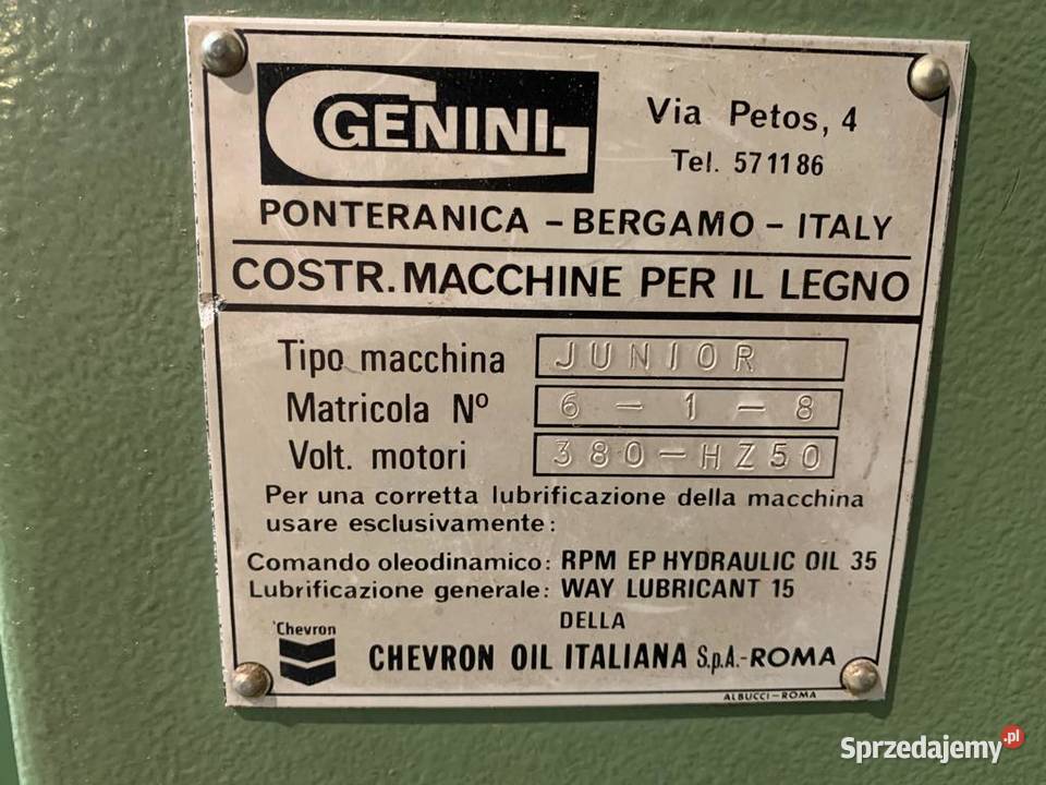 Tokarka przelotowa Genini Junior Produkcja Juszczyn sprzedam