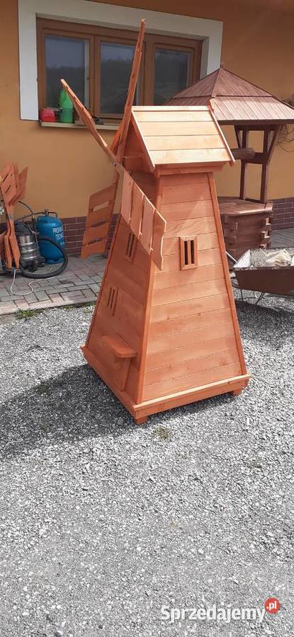 Wiatrak ogrodowy drewniany małopolskie Jordanów