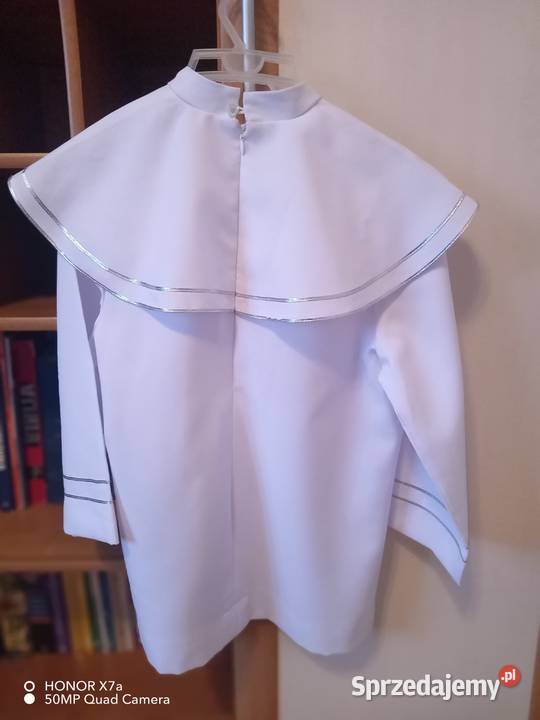 Alba komunijna chłopięca krótka z oblamówką Kielce