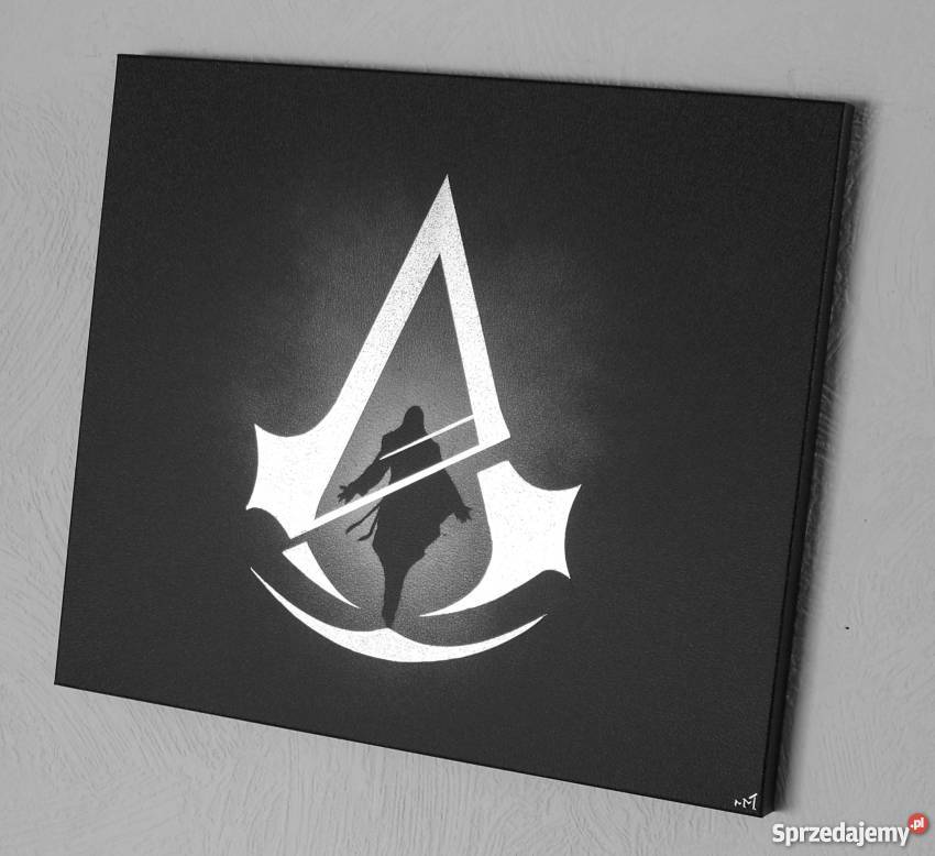 Ręcznie grawerowany w blasze Assassins Creed Sandomierz