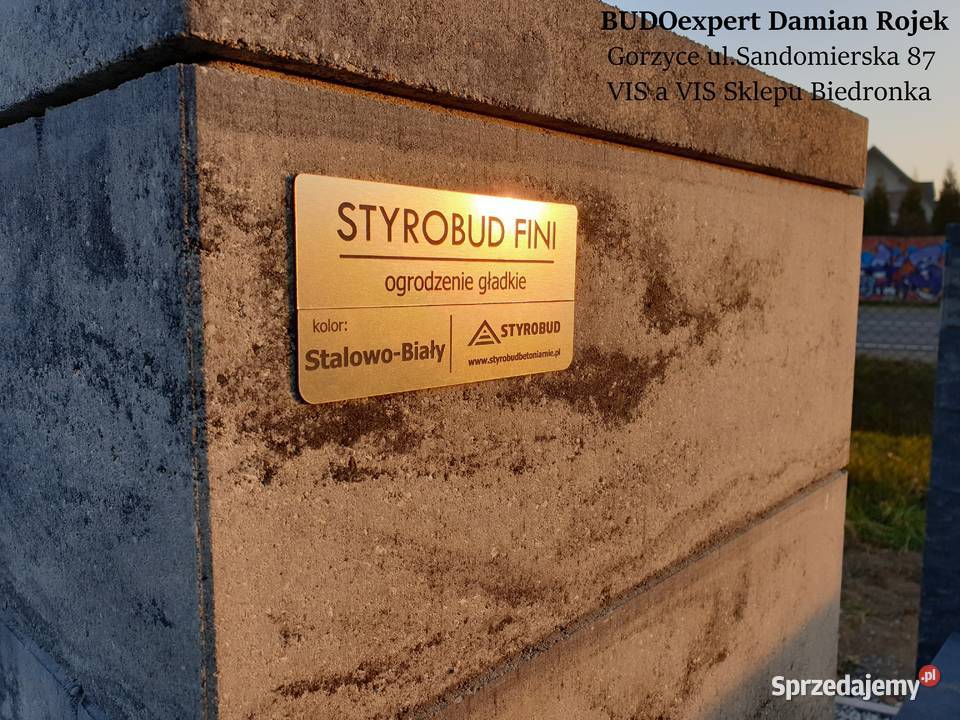 Ogrodzenie modułowe STYROBUD FINI bloczek pustak podkarpackie Gorzyce