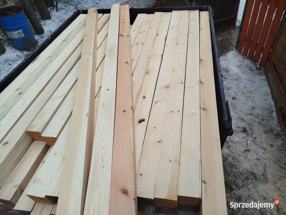 Bale dyle słupki kantówki drewno Słupki Augustów