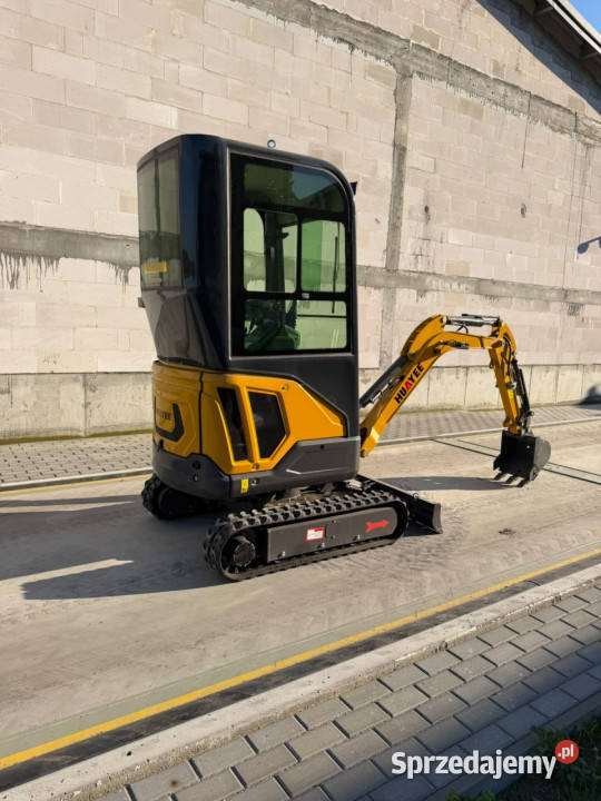Minikoparka HY16 1600 16 t 3 łyżki NOWA 25 nie Rudolfowo