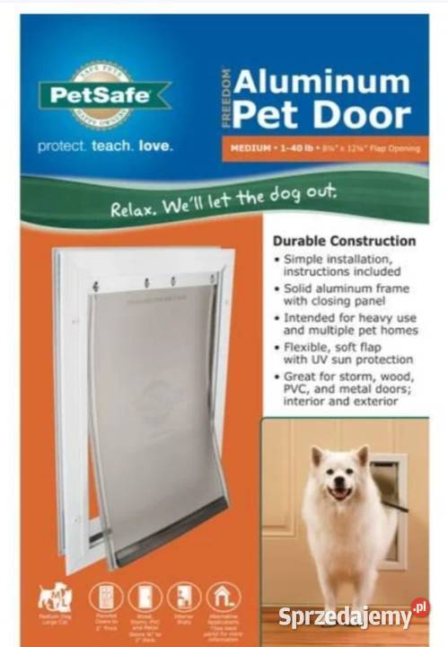 Drzwiczki wahadłowe Pet safe 26x42 Dla psów Łódź sprzedam
