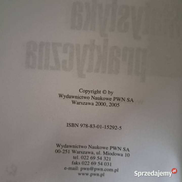Statystyka praktyczna książki akademickie Warszawa