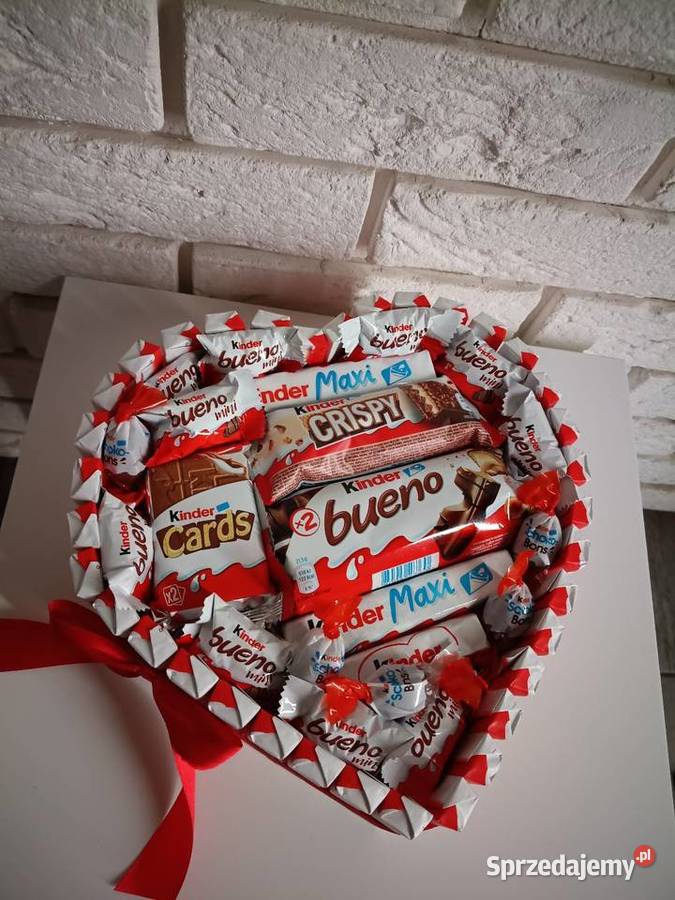 Serce Kidner Zestaw słodyczy Prezent dzieci Słupca