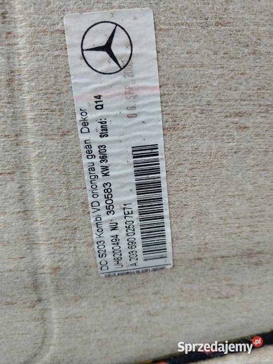 Podsufitka Mercedes C klasa W203 kombi Wińsko