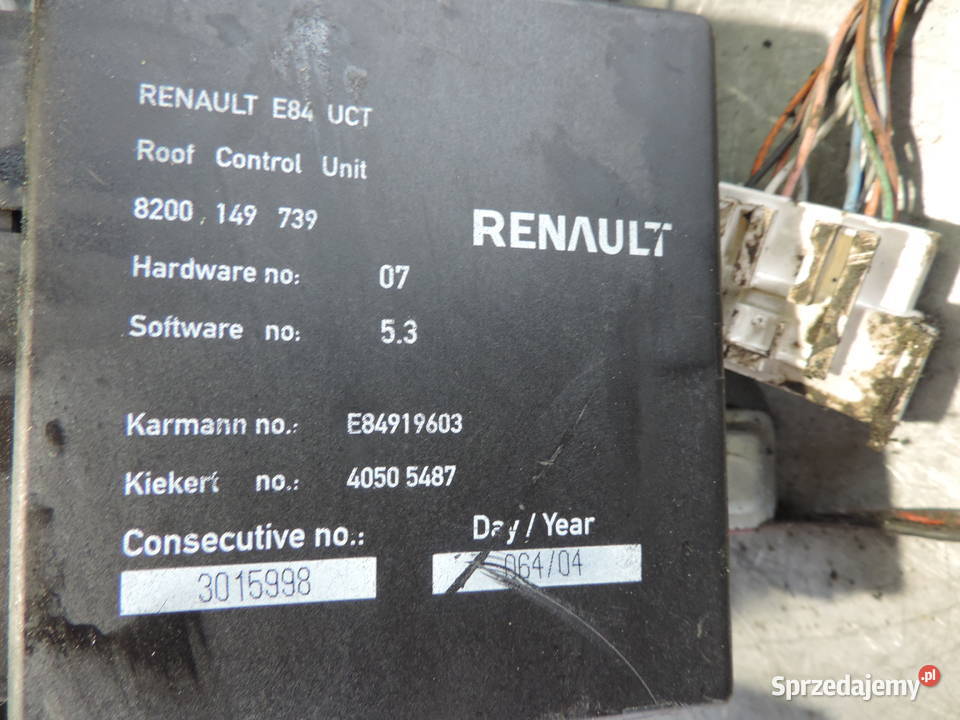 POMPA STEROWNIK MODUŁ DACHU 8200149739 RENAULT Pozostałe Nowy Sącz