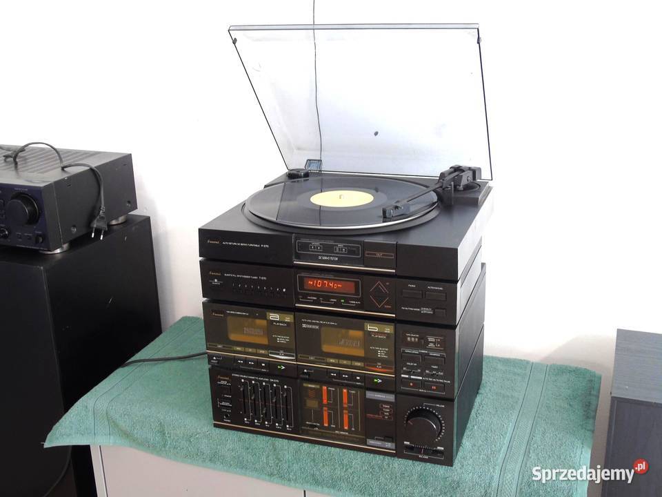 Wieża stereo Sansui z gramofonem korektor AUX Jasło sprzedam