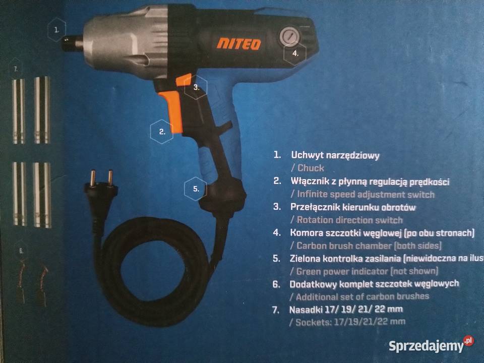 NAJTANIEJ Klucz Udarowy Wkrętarka Udarowa 450W Zabrze