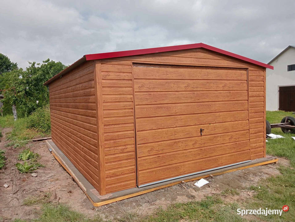 Garaż blaszany drewnopodobny 4x5 Garaż PREMIUM Gdańsk sprzedam