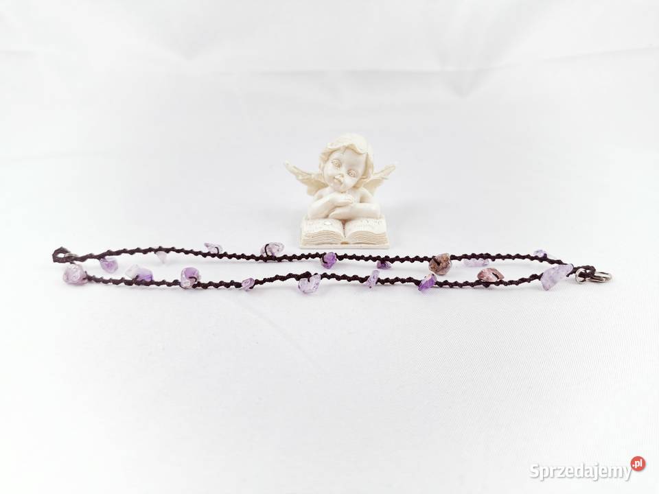 Bransoletka frywolitkowa Biżuteria dla Pań Wiśniowa