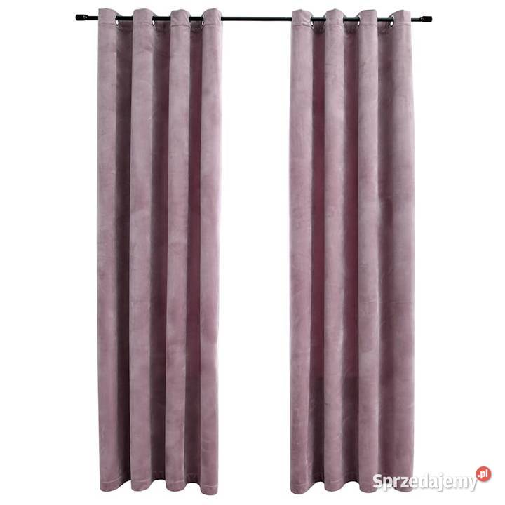 vidaXL Zasłony zaciemniające z kółkami 2