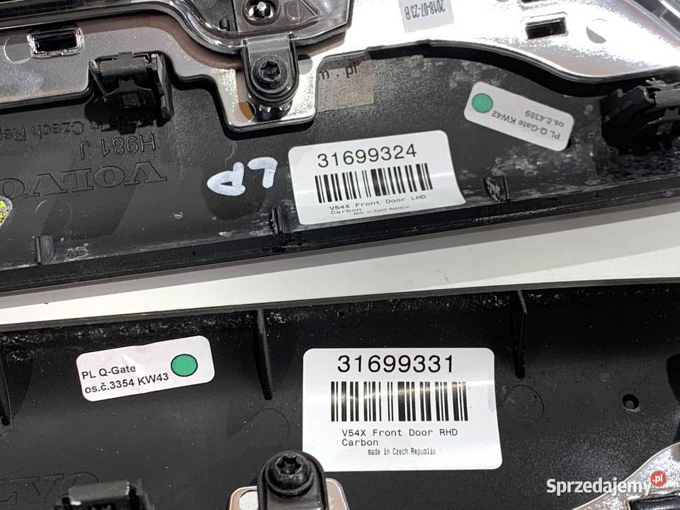 LISTWY DEKOR DRZWI CARBON VOLVO S90 II 31699338