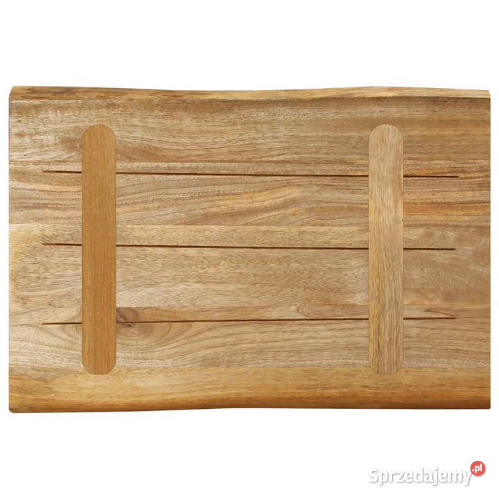 Blat stołu z naturalną krawędzią 70x40x25 drewno