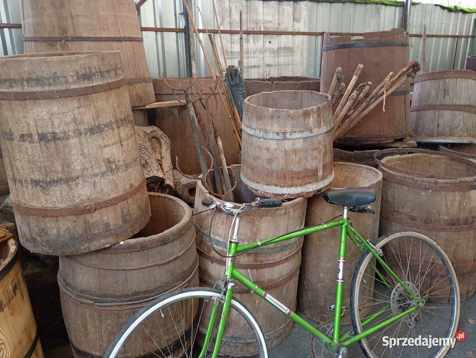 Starocie beczka drewniana niecka grabie balie mazowieckie Mniszew sprzedam