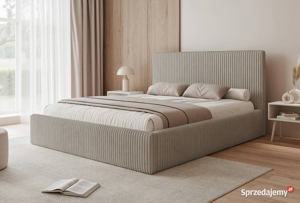 Łóżko tapicerowane z pojemnikiem Tilia różne wielkopolskie Tarchały Małe