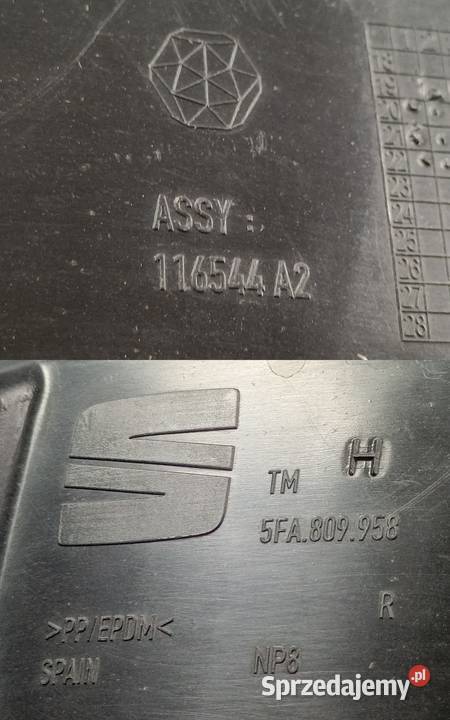 SEAT LEON IV CUPRA NADKOLE PRAWY PRZÓD 5FA809958 Nadkola Pleszew