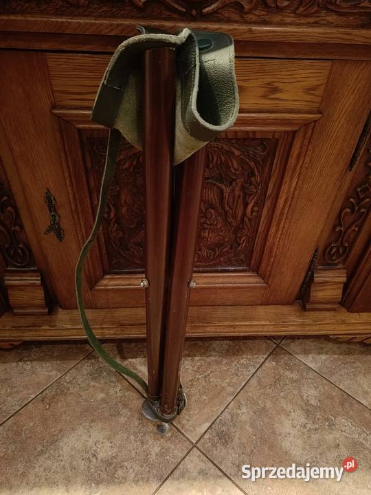 Krzesełko myśliwskie skóra składane Lipno