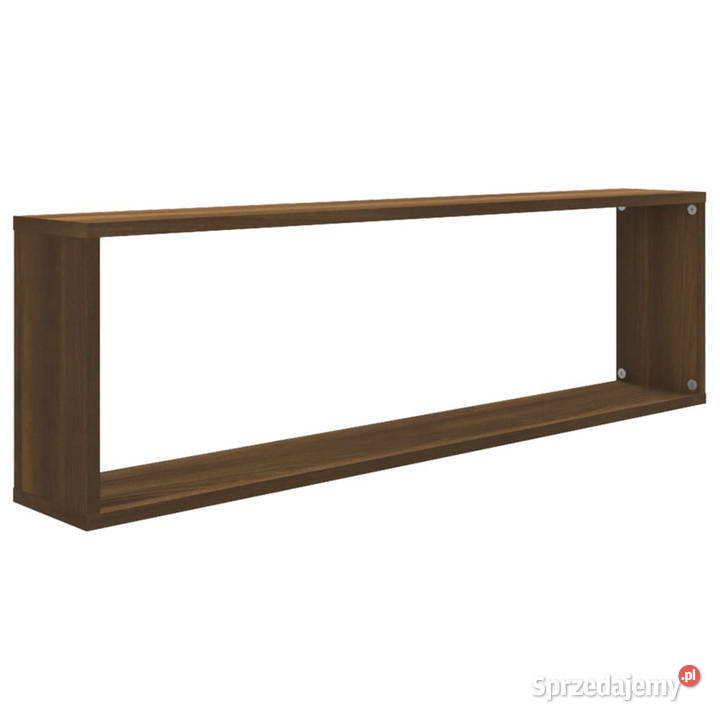 Półki ścienne 2 brązowy dąb 100x15x30 WM815912 Półki Warszawa