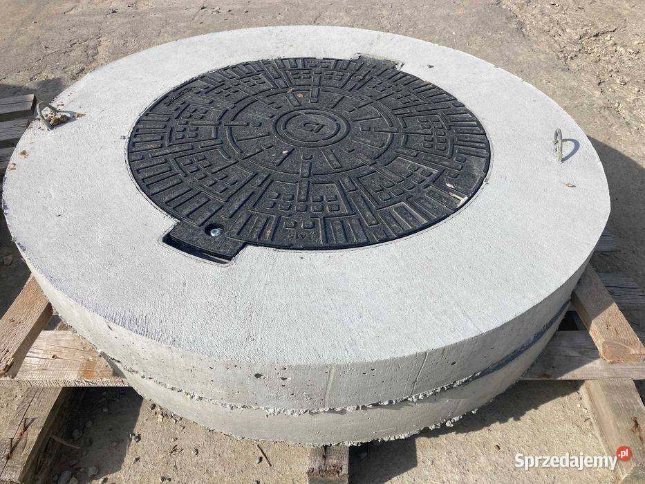 MOCNA Pokrywa Betonowa WŁAZ zamykany wysyłka Parszów