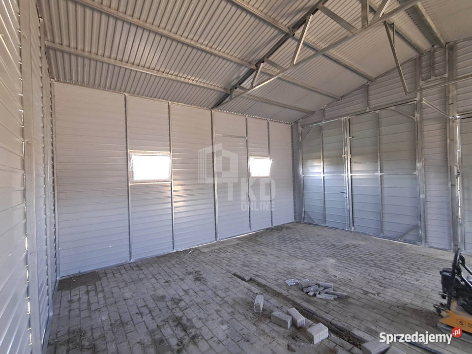 Hala 75x6m białybrama uchylna brama 4x okno Tczew sprzedam