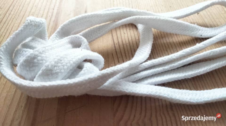 Sznurowadła płaskie grube długość 90 kolor biały inna