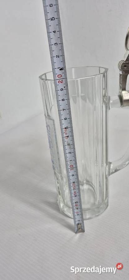 Kolekcjonerski Kufel Tegernsee Szklany z Cynową Biłgoraj