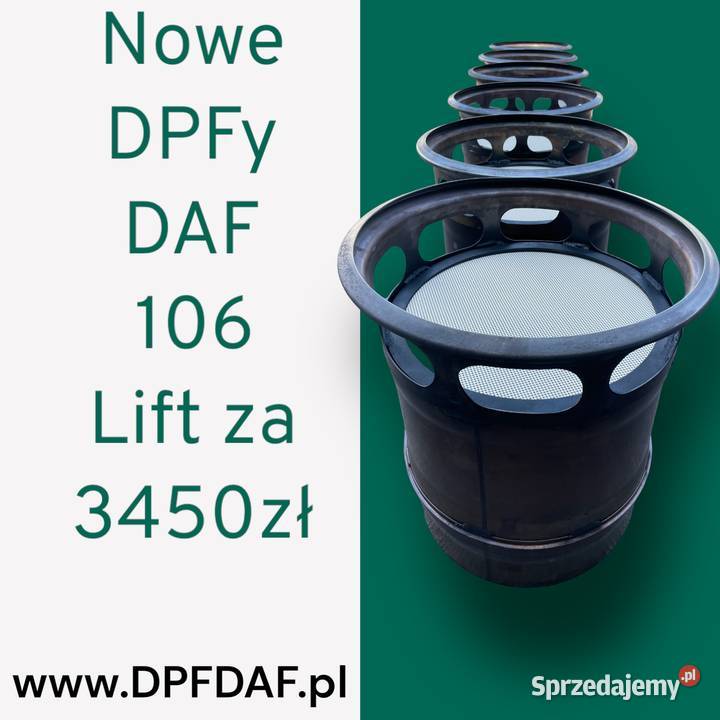 Nowe uszczelki i wkłady DPF DAF 106 w Lubuskiem lubuskie Kargowa