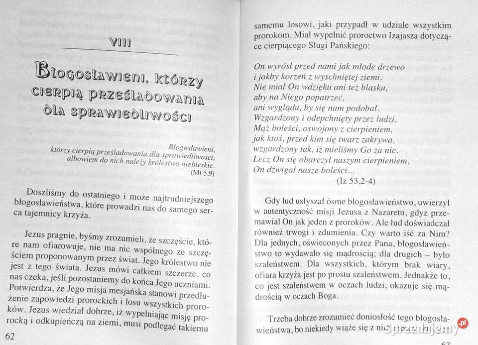 Osiem błogosławieństw Rozważania homiletyczne Chełm