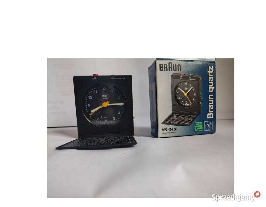 Budzik kwarcowy Braun AB 314 SL zabytkowy unikat Kielce