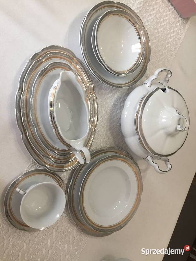 Garnitur obiadowy kawowy Bolero Princes E551 12 Nowa Sól sprzedam