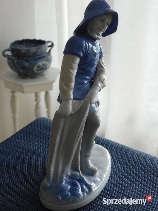 Figurka rybaka Wagner Abel Lippelsdorf GDR 13 Szczecin sprzedam