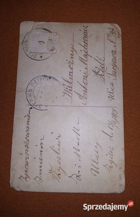 Karta pocztowa z 1909r Łódź