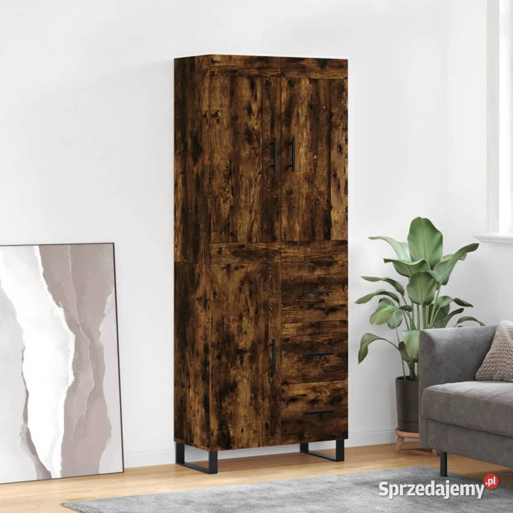 Witrynka przydymiony dąb 695x34x180 materiał Warszawa