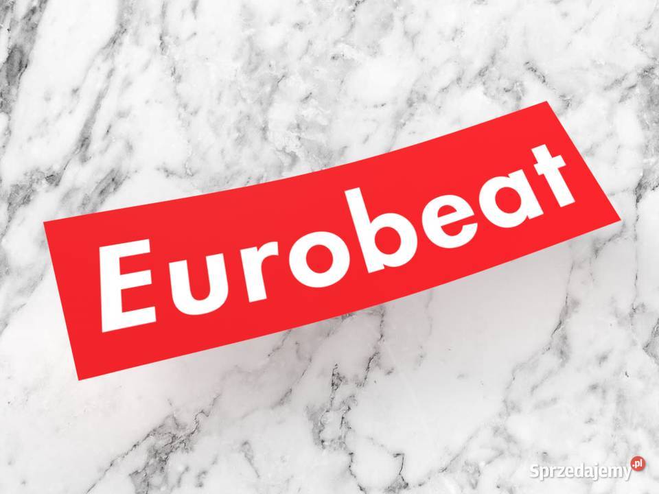 Naklejka EUROBEAT 15 x 45 supreme drift sup naklejki Choroszcz