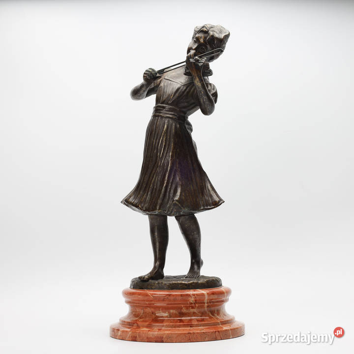 ARTexpert Figurka z brązu kobieta ze skrzypcami zachodniopomorskie Szczecin
