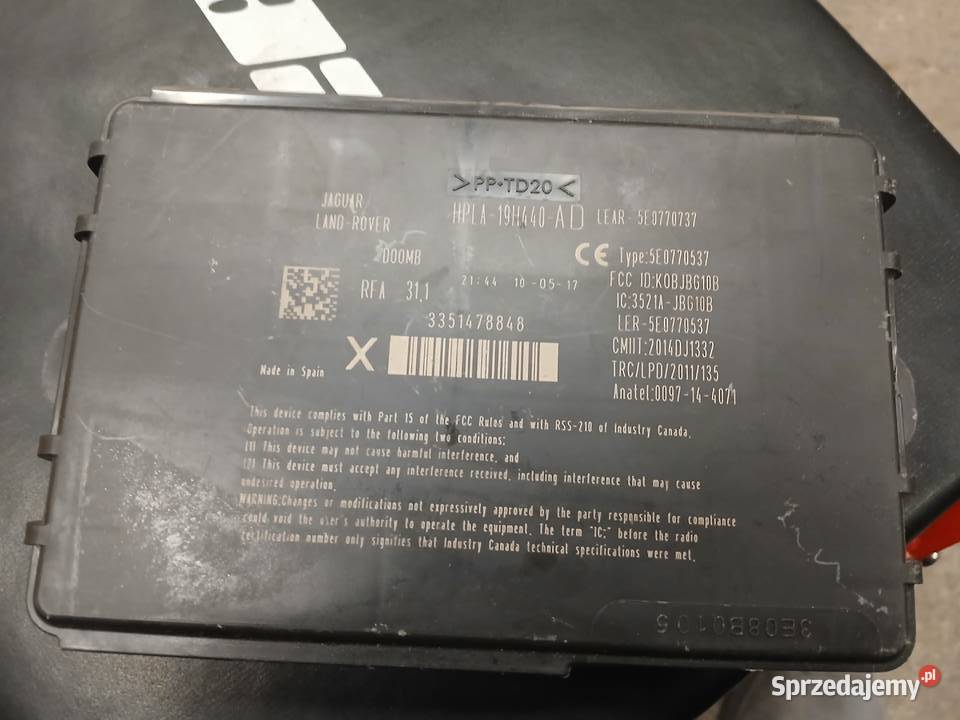 Moduł keyless jaguar xe HPLA19H440AD osobowe Mińsk Mazowiecki