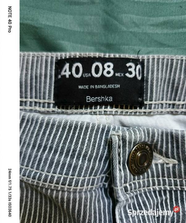 Bershka Skinny Pants Gingham Check EUR 40 USA 8 Wejherowo