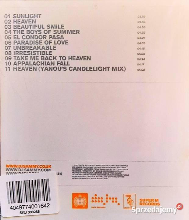 CD Nowa Album CD DJ SAMMY Album Heaven Lubin