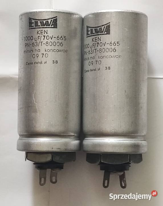 Kondensatory ELWA KED 1000uF70V 665 Elektronika