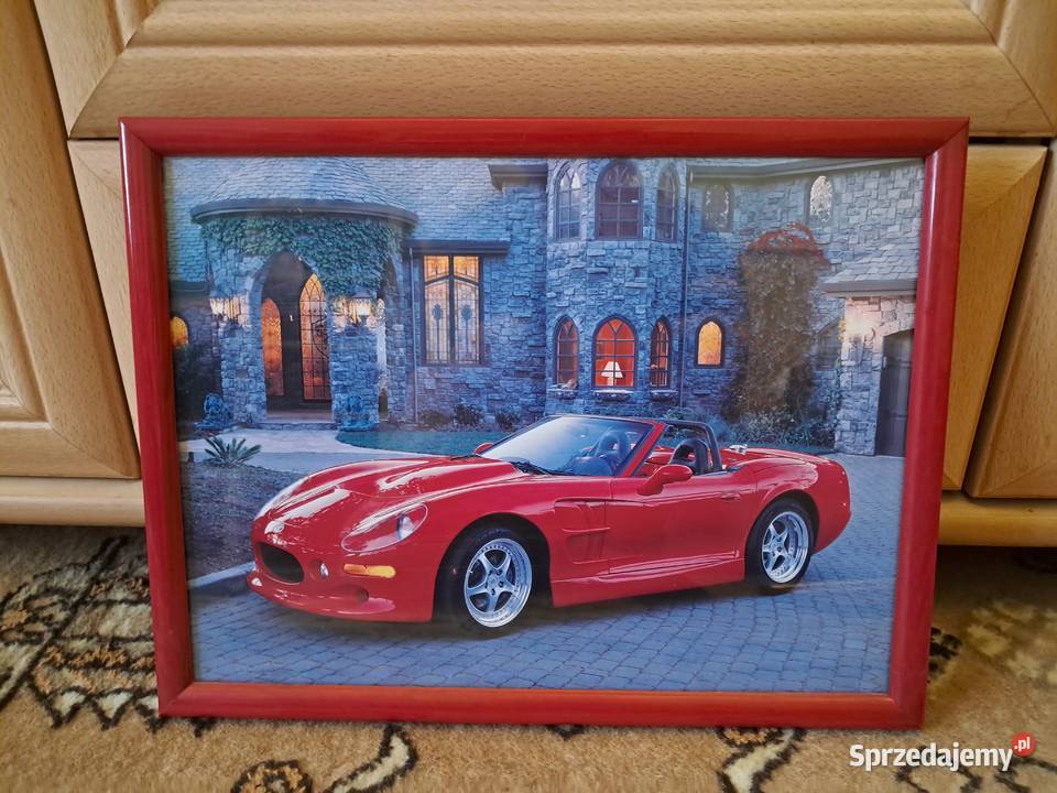 Obrazek szklony w drewnianej ramce sprzedam