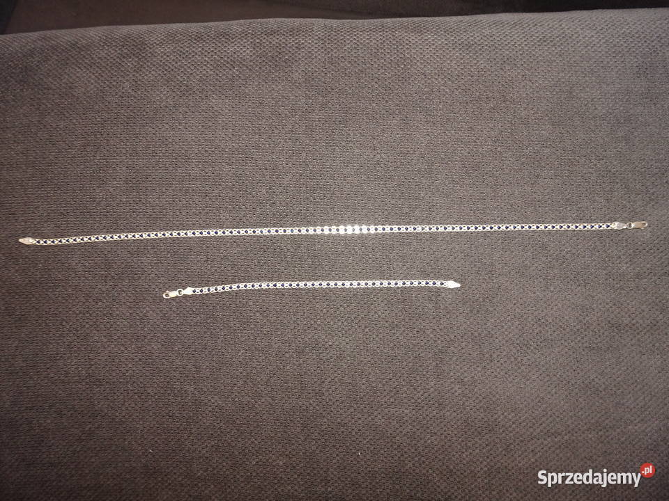 komplet srebrna bransoletka naszyjnik srebro Warszawa