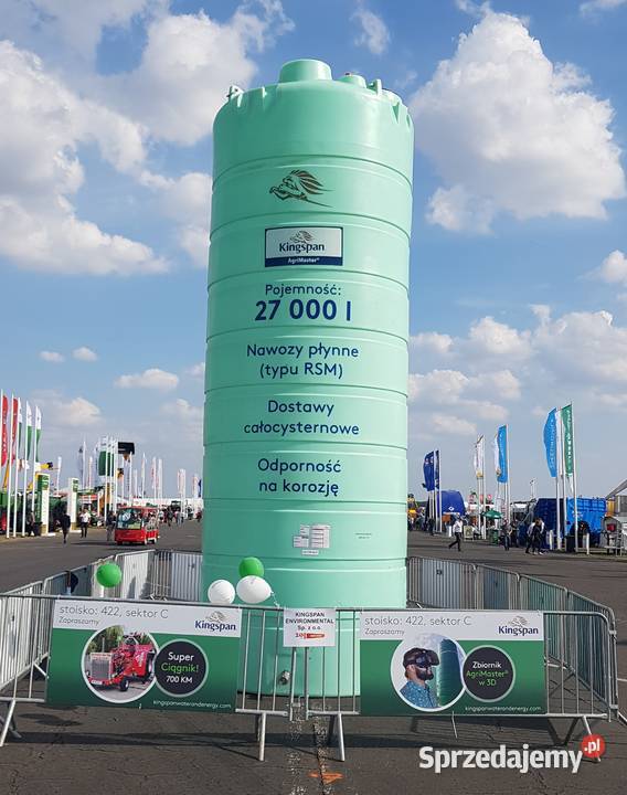 Zbiornik na RSM AgriMaster 28000 l zawór 3 Z Pozostałe Zielona Góra