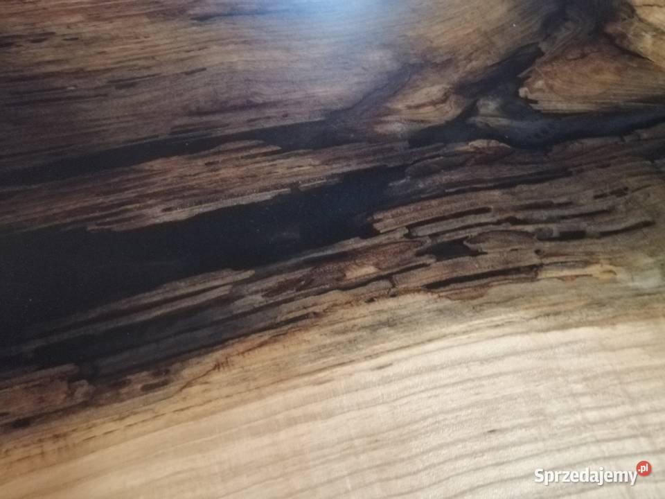 Stół monolit 300x107x7jesion dab oak epoxy resin 78cm mazowieckie Przysucha