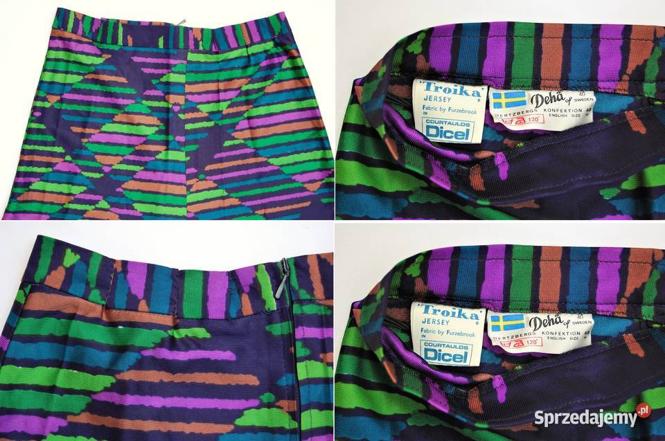 Spódnica vintage jersey Deha of Sweden 70 Długość Maxi Lublin