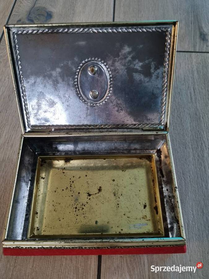 Szkatułka pudełko metalowe Angielskie Wola Podłężna