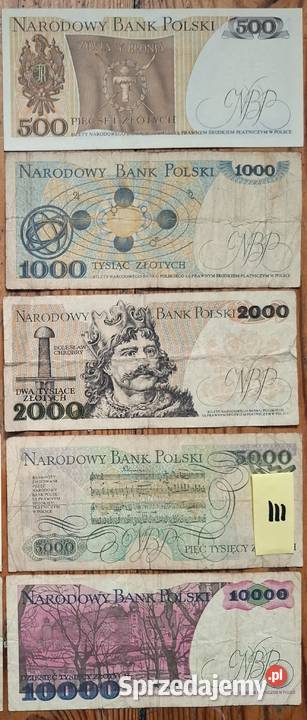 Zestaw Banknotów PRL III śląskie Gliwice