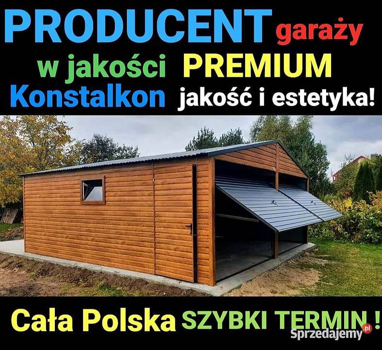 Garaż blaszany I gat 3x5 GARAŻE Cała Polska dolnośląskie